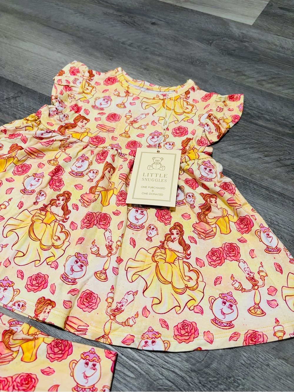 New Little Snuggles Bamboo Belle Beauty & The Beast Dress Outfit 3T